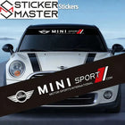 Mini Cooper Uyumlu Cam Vizör Sticker | Ön ve Arka Cam Şeridi