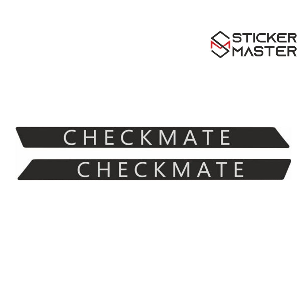 Sticker Master Mini R53 Cooper S Checkmate Scuttle Sticker – Yazılı Değişim Etiketi
