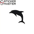 Minimalist Yunus Sticker 15 cm Deniz Temalı Etiket | Sticker Master