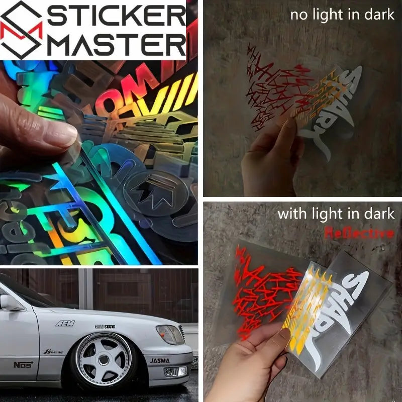 Modifiye Sticker | 37 Farklı Marka Holografik Tuning Decal (11-20 cm) Sticker Master