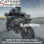 Mondial Logo Sticker Araba ve Motor Çıkartma Seti | Sticker Master
