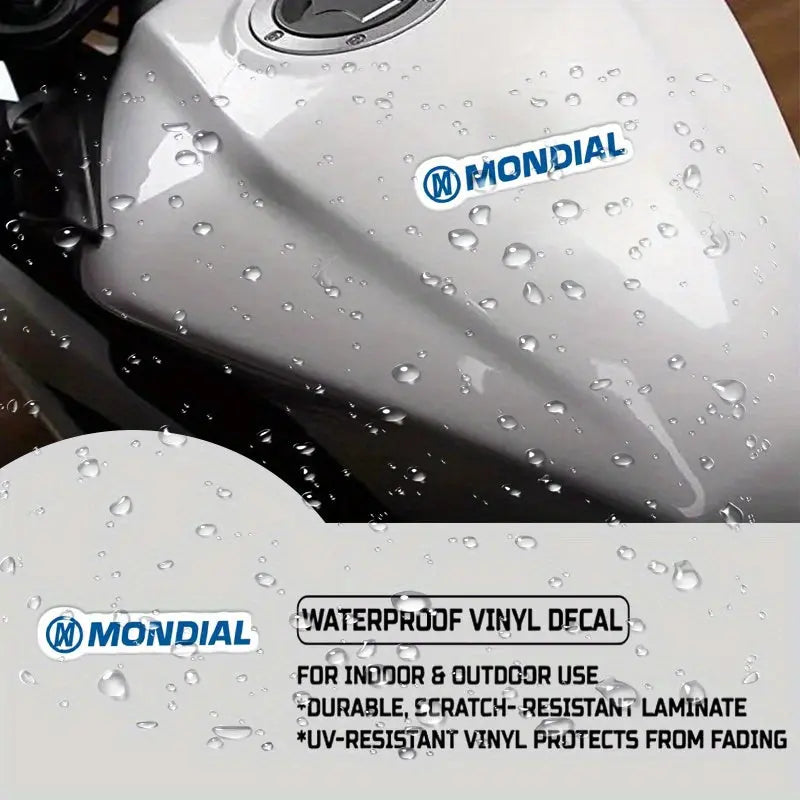 Mondial Mavi Logo Sticker Su Geçirmez Çıkartma Seti| Sticker Master