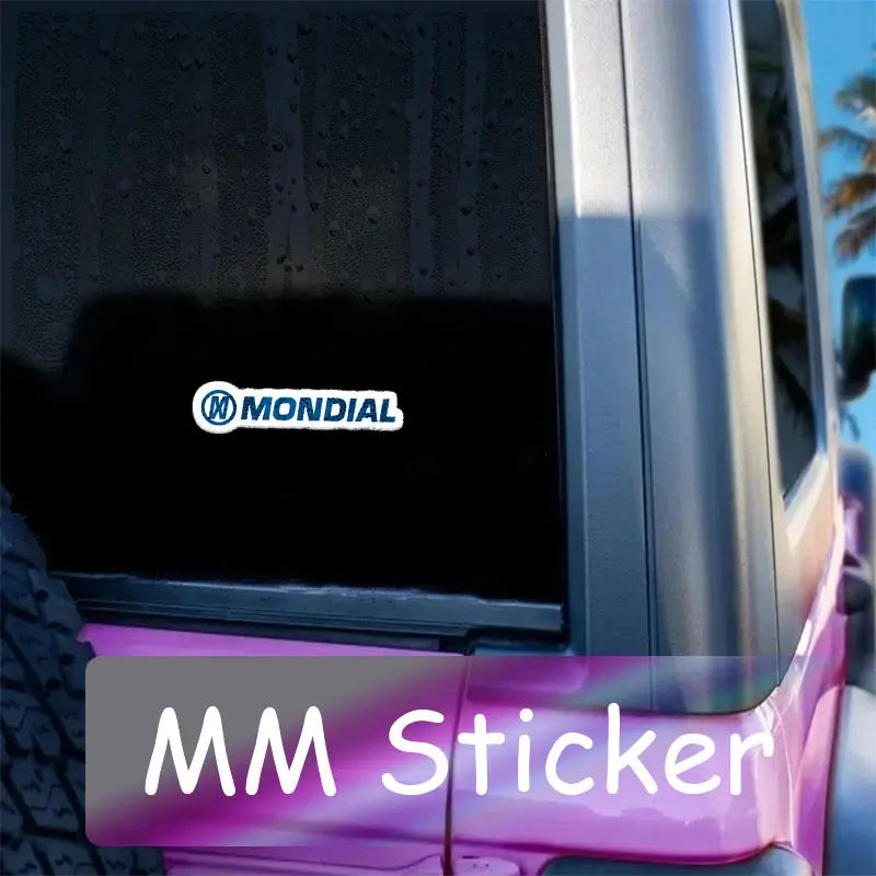 Mondial Mavi Logo Sticker Su Geçirmez Çıkartma Seti| Sticker Master