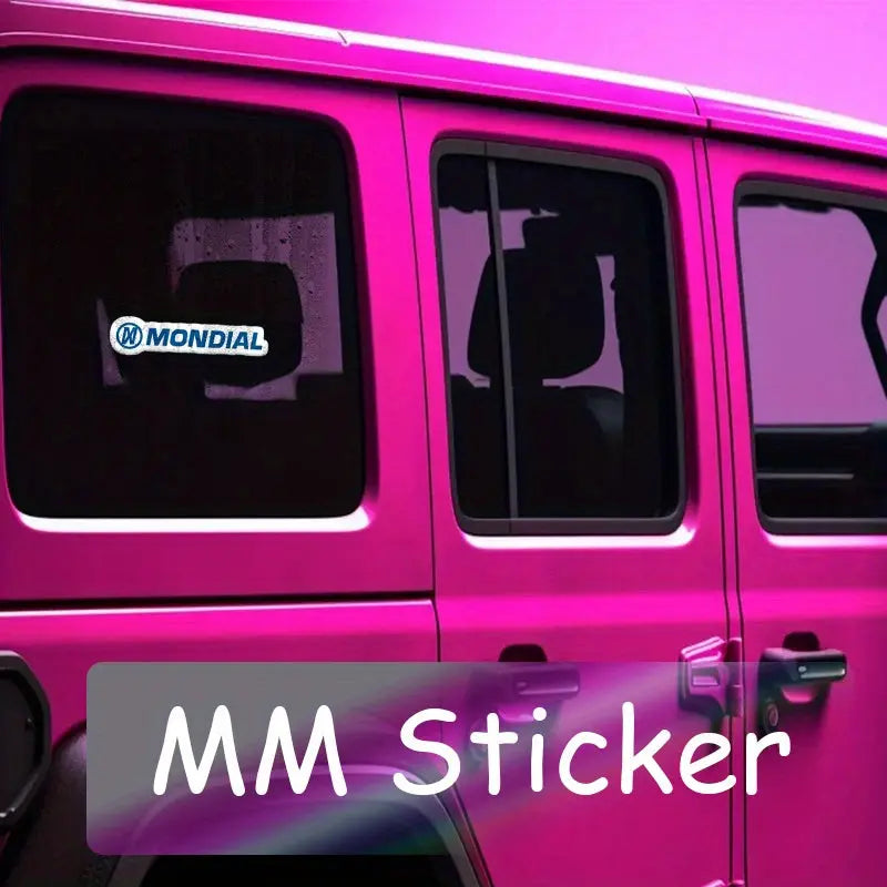 Mondial Mavi Logo Sticker Su Geçirmez Çıkartma Seti| Sticker Master