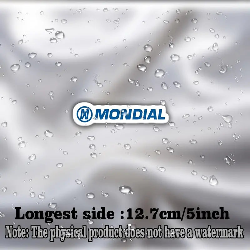 Mondial Mavi Logo Sticker Su Geçirmez Çıkartma Seti| Sticker Master