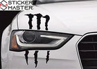 Monster Pençe Sticker Far Çizik Tasarımı (1 Adet) | Sticker Master