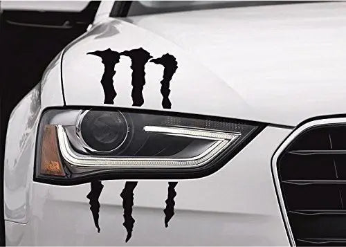 Sticker Master Far İçin Monster Pençe Oto Sticker Motor, Kask, Laptop, Araba, Oto Araç İçin Dayanıklı Etiket Decal