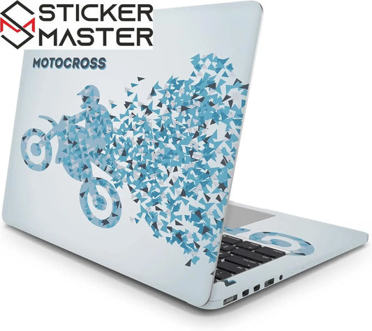 Sticker Master Motocross Evrensel Sticker Dizüstü Bilgisayar Vinil Sticker Decal 12" 13" 13.3" 14" 15" 15.4" 15.6 inç Dizüstü Bilgisayar Çıkartma Koruyucu Macbook Asus Acer Hp Lenovo Huawei Dell İçin - Sticker Master