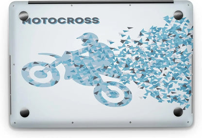 Sticker Master Motocross Evrensel Sticker Dizüstü Bilgisayar Vinil Sticker Decal 12" 13" 13.3" 14" 15" 15.4" 15.6 inç Dizüstü Bilgisayar Çıkartma Koruyucu Macbook Asus Acer Hp Lenovo Huawei Dell İçin - Sticker Master