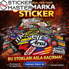 Motor Marka Sticker Seti 40 Parça Yarış Etiketleri | Sticker Master