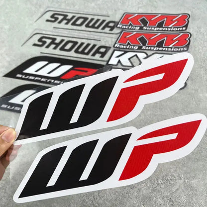 Motosiklet Amortisör Sticker Seti | Showa, KYB, WP ve Öhlins Sticker Master