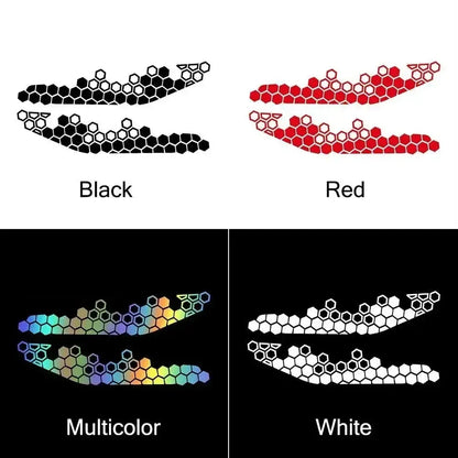 Sticker Master Motosiklet Bal Peteği Desenli Sticker Seti - Dekoratif Etiket - Sticker Master