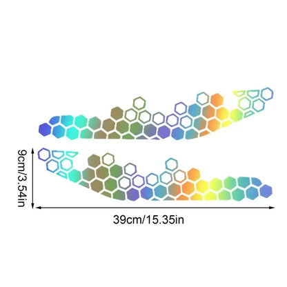 Sticker Master Motosiklet Bal Peteği Desenli Sticker Seti - Dekoratif Etiket - Sticker Master