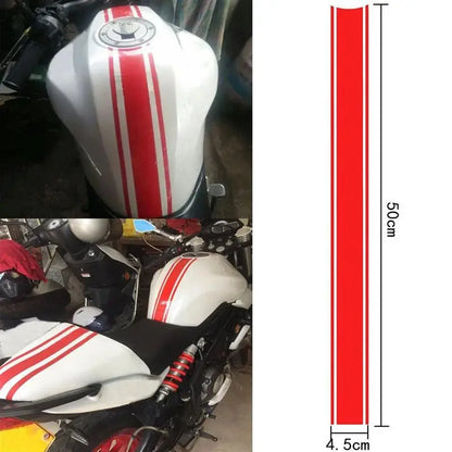 Sticker Master 50 Cm Motosiklet Yakıt Deposu Tank Motor Sticker Etiket Yapıştırma - Sticker Master