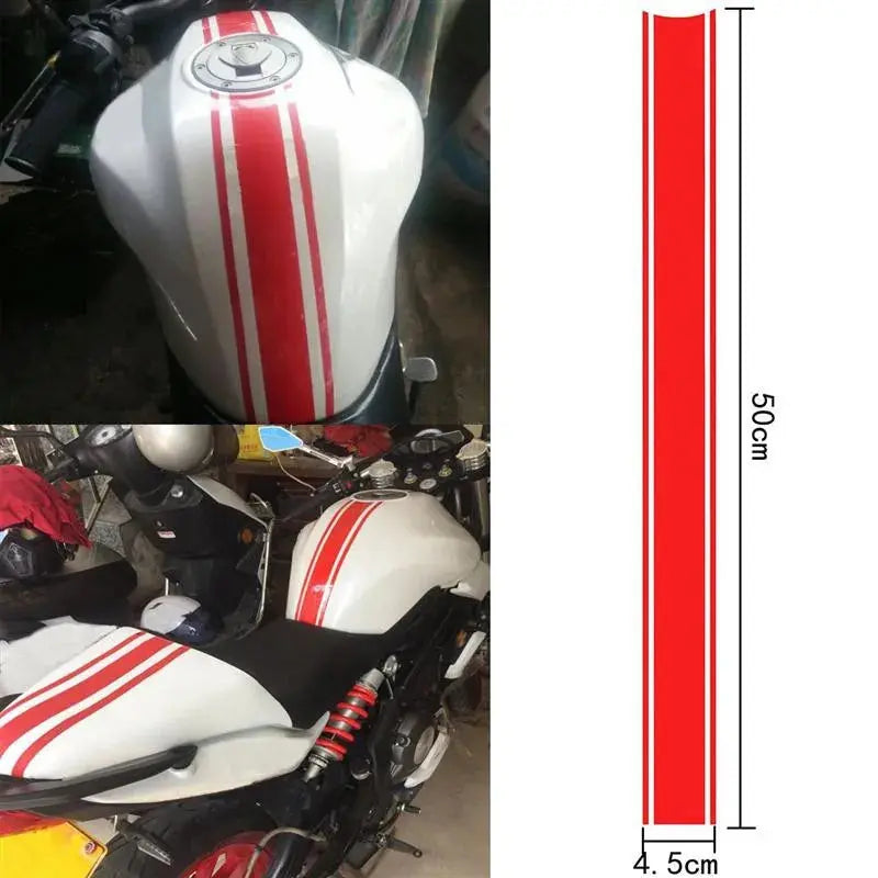 Sticker Master 50 Cm Motosiklet Yakıt Deposu Tank Motor Sticker Etiket Yapıştırma - Sticker Master
