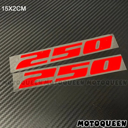 Motosiklet Hacim Sticker CC Rakam Seti (2 Adet) | Sticker Master - Sticker Master