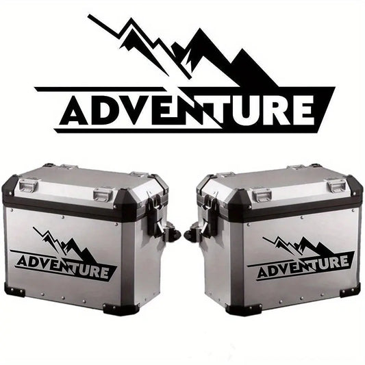 Sticker Master Adventure Sticker Seti - Motosiklet Top Box Uyumlu Etiket (BMW GS / Africa Twin / KTM / Yamaha Tenere) - Sticker Master