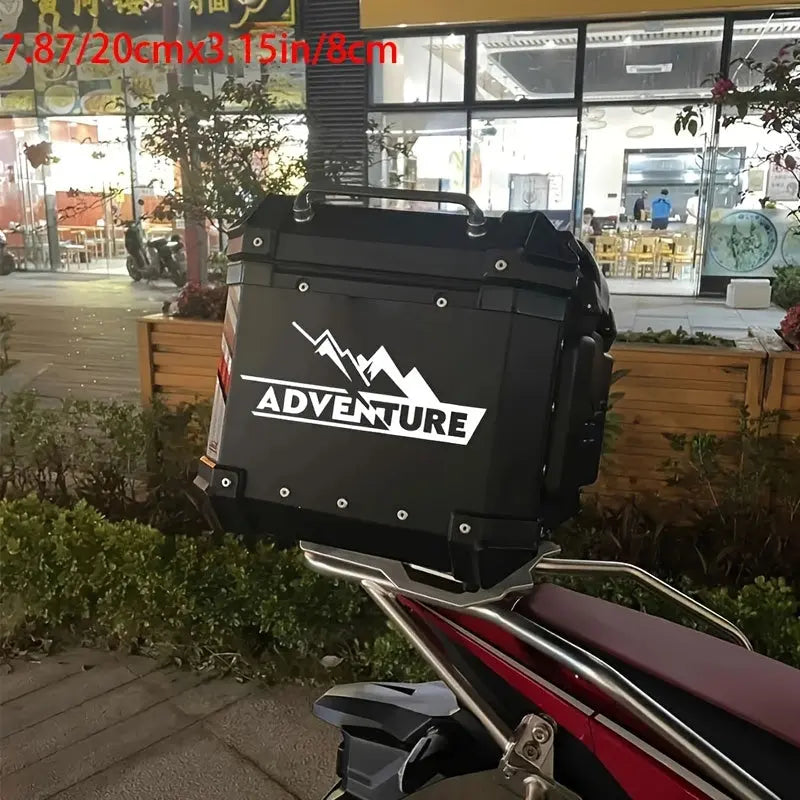 Sticker Master Adventure Sticker Seti - Motosiklet Top Box Uyumlu Etiket (BMW GS / Africa Twin / KTM / Yamaha Tenere) - Sticker Master