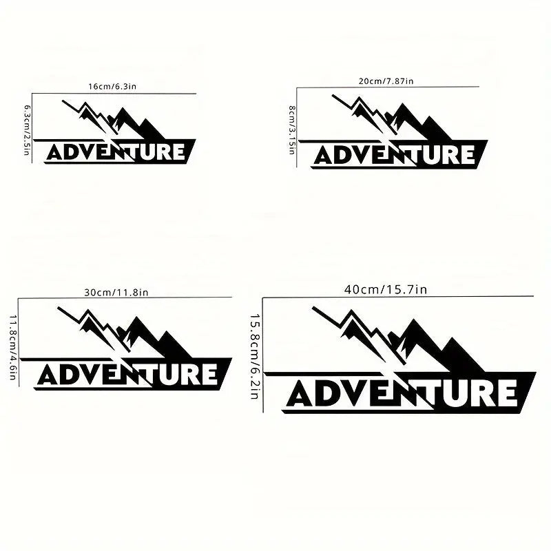 Sticker Master Adventure Sticker Seti - Motosiklet Top Box Uyumlu Etiket (BMW GS / Africa Twin / KTM / Yamaha Tenere) - Sticker Master