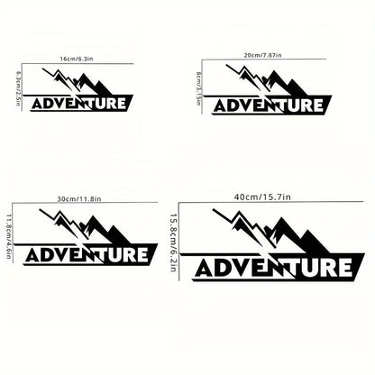 Sticker Master Adventure Sticker Seti - Motosiklet Top Box Uyumlu Etiket (BMW GS / Africa Twin / KTM / Yamaha Tenere) - Sticker Master