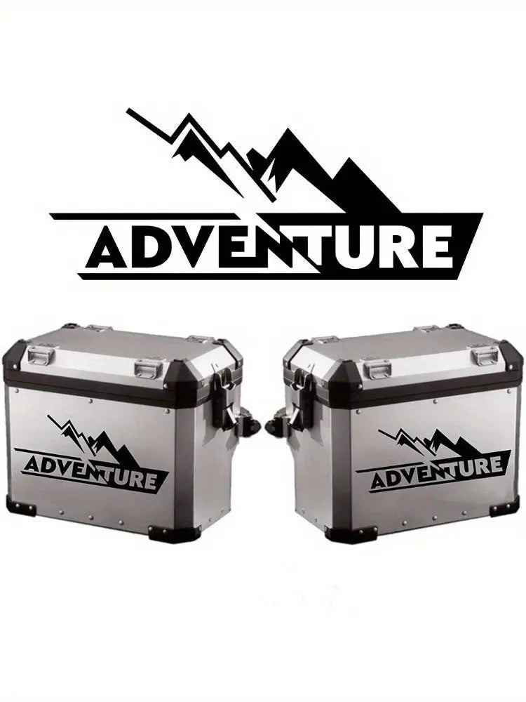 Sticker Master Adventure Sticker Seti - Motosiklet Top Box Uyumlu Etiket (BMW GS / Africa Twin / KTM / Yamaha Tenere) - Sticker Master