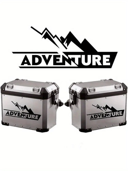 Sticker Master Adventure Sticker Seti - Motosiklet Top Box Uyumlu Etiket (BMW GS / Africa Twin / KTM / Yamaha Tenere) - Sticker Master
