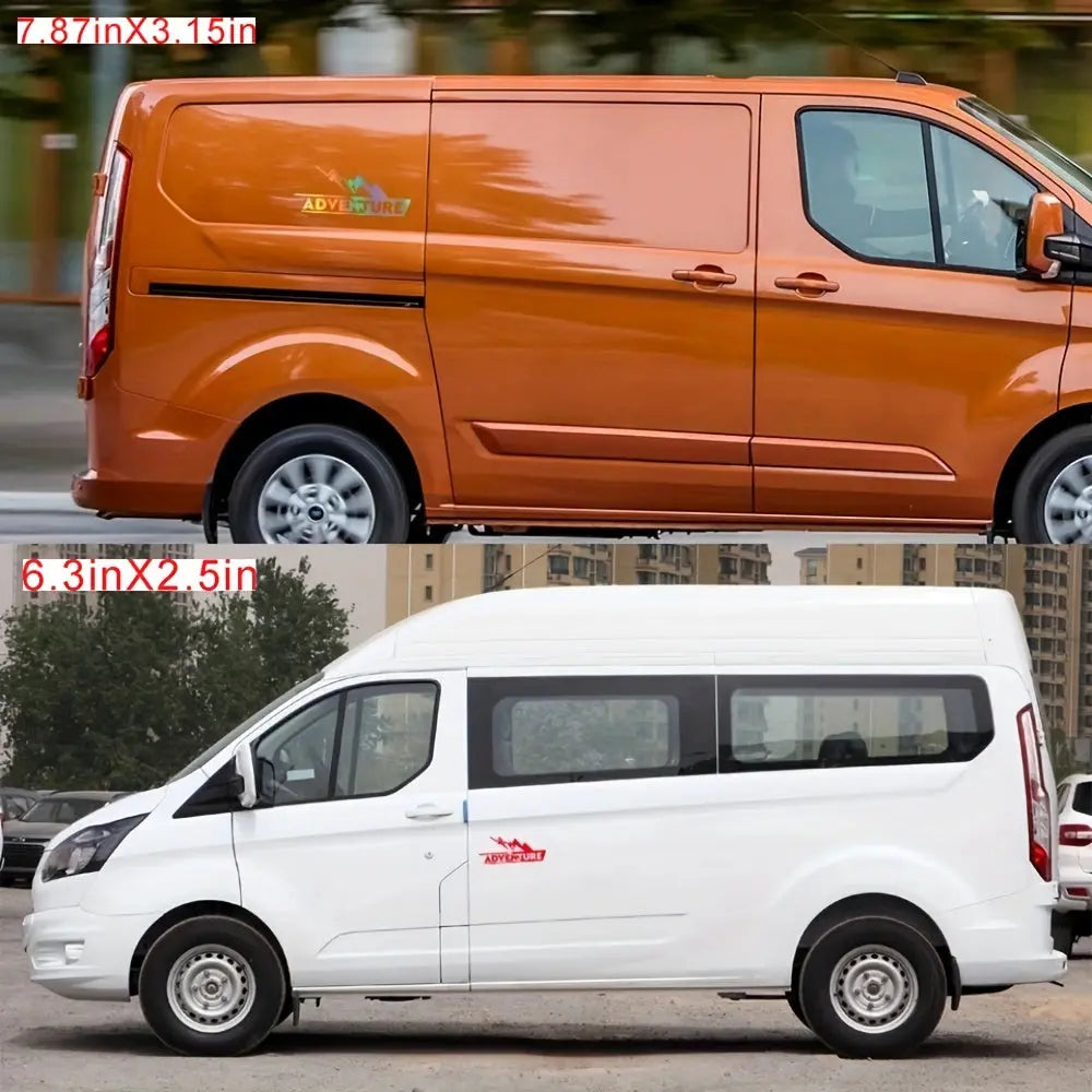 Sticker Master Adventure Sticker Seti - Motosiklet Top Box Uyumlu Etiket (BMW GS / Africa Twin / KTM / Yamaha Tenere) - Sticker Master