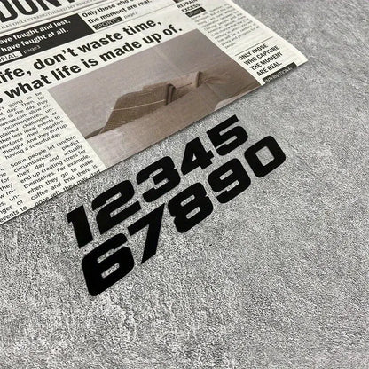 Motosiklet Numara Sticker ve Kask İçin Numara Sticker Seti (0-9) | Yarış Rakamları Sticker Master