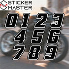 Motosiklet Rakam Seti Su Geçirmez Numara Etiketi | Sticker Master