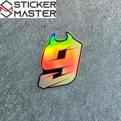 Motosiklet Rakam Sticker | Şeytan Boynuzlu Lazer Kask Decal (5-10cm) Sticker Master