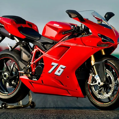 Motosiklet Sayı Sticker Seti (0-9) | 3D Görünümlü Yarış Numarası Sticker Master