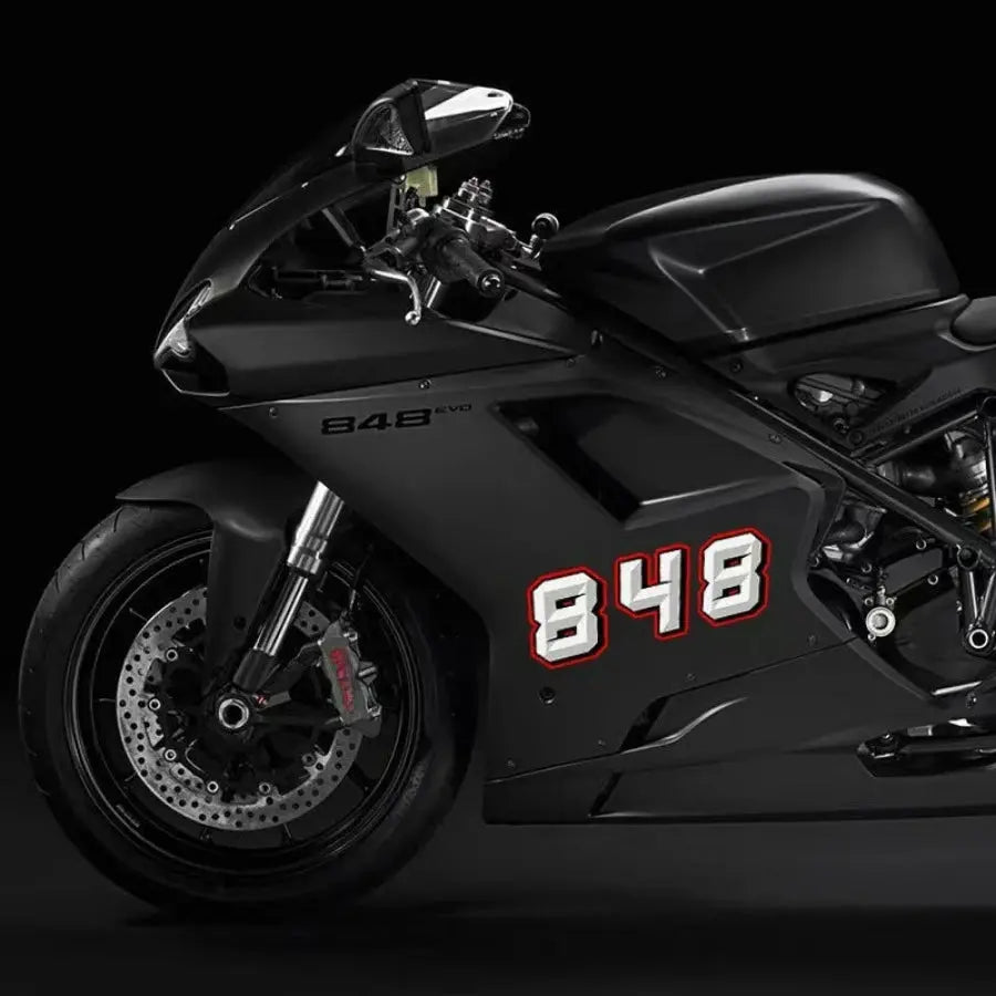Motosiklet Sayı Sticker Seti (0-9) | 3D Görünümlü Yarış Numarası Sticker Master