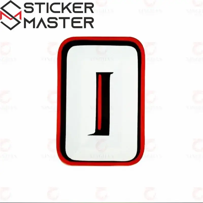 Motosiklet Sayı Sticker Seti (0-9) | 3D Görünümlü Yarış Numarası Sticker Master