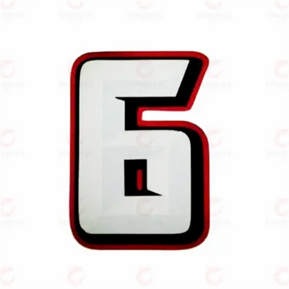 Motosiklet Sayı Sticker Seti (0-9) | 3D Görünümlü Yarış Numarası Sticker Master