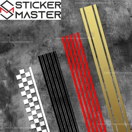 Motosiklet Şerit Sticker | Cafe Racer Depo ve Çamurluk Şeridi (50 cm) - Sticker Master