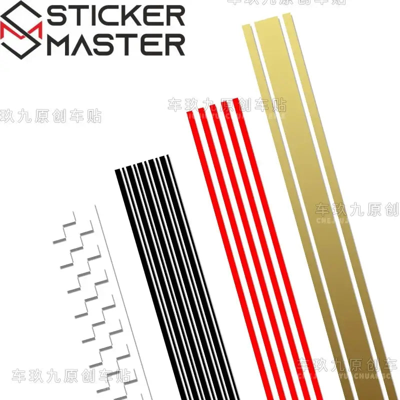 Motosiklet Şerit Sticker | Cafe Racer Depo ve Çamurluk Şeridi (50 cm) - Sticker Master