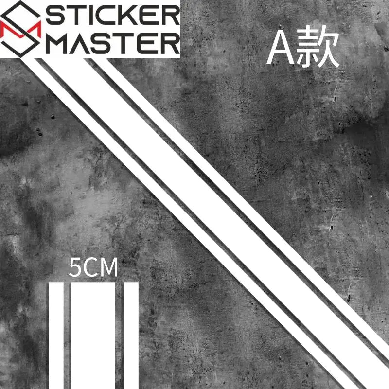 Motosiklet Şerit Sticker | Cafe Racer Depo ve Çamurluk Şeridi (50 cm) - Sticker Master