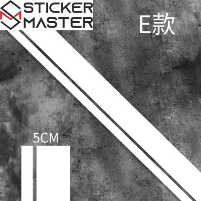 Motosiklet Şerit Sticker | Cafe Racer Depo ve Çamurluk Şeridi (50 cm) - Sticker Master