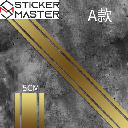 Motosiklet Şerit Sticker | Cafe Racer Depo ve Çamurluk Şeridi (50 cm) - Sticker Master