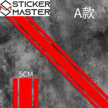 Motosiklet Şerit Sticker | Cafe Racer Depo ve Çamurluk Şeridi (50 cm) - Sticker Master