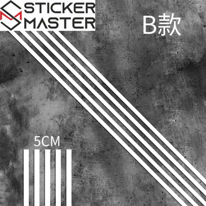 Motosiklet Şerit Sticker | Cafe Racer Depo ve Çamurluk Şeridi (50 cm) - Sticker Master