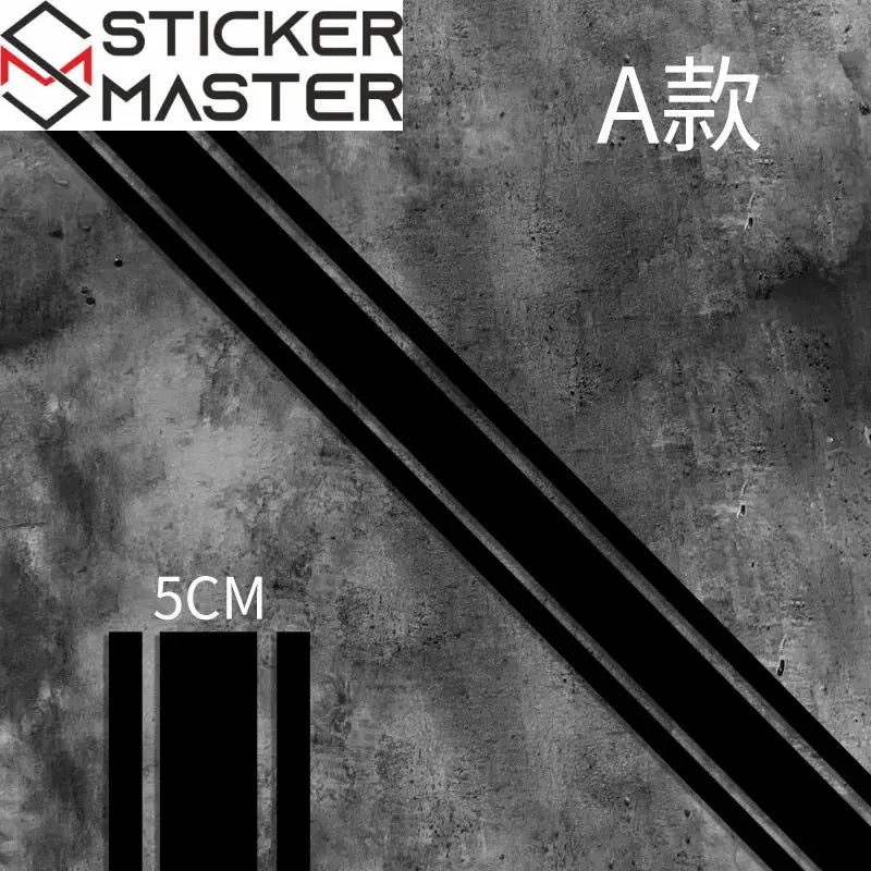 Motosiklet Şerit Sticker | Cafe Racer Depo ve Çamurluk Şeridi (50 cm) - Sticker Master