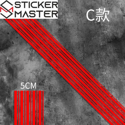 Motosiklet Şerit Sticker | Cafe Racer Depo ve Çamurluk Şeridi (50 cm) - Sticker Master