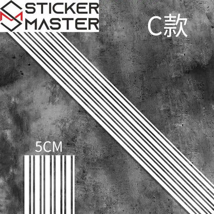 Motosiklet Şerit Sticker | Cafe Racer Depo ve Çamurluk Şeridi (50 cm) - Sticker Master