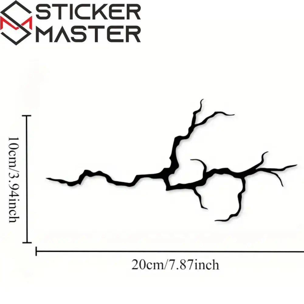 Motosiklet Şimşek Sticker | Kask ve Depo İçin Yıldırım Efekti (20cm) Sticker Master