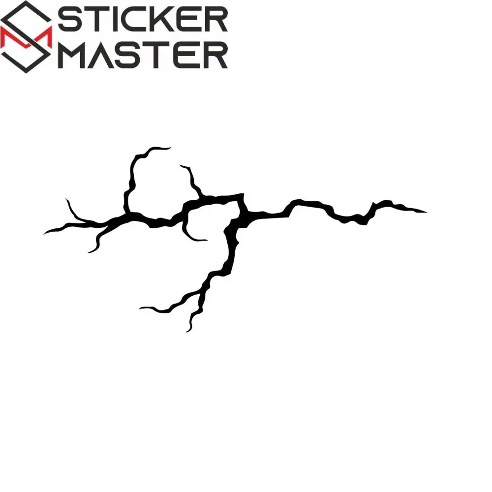 Motosiklet Şimşek Sticker | Kask ve Depo İçin Yıldırım Efekti (20cm) Sticker Master