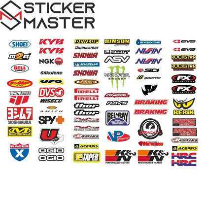 Motosiklet Sponsor Sticker Seti Yarış Markaları MotoGP | Sticker Master Sticker Master