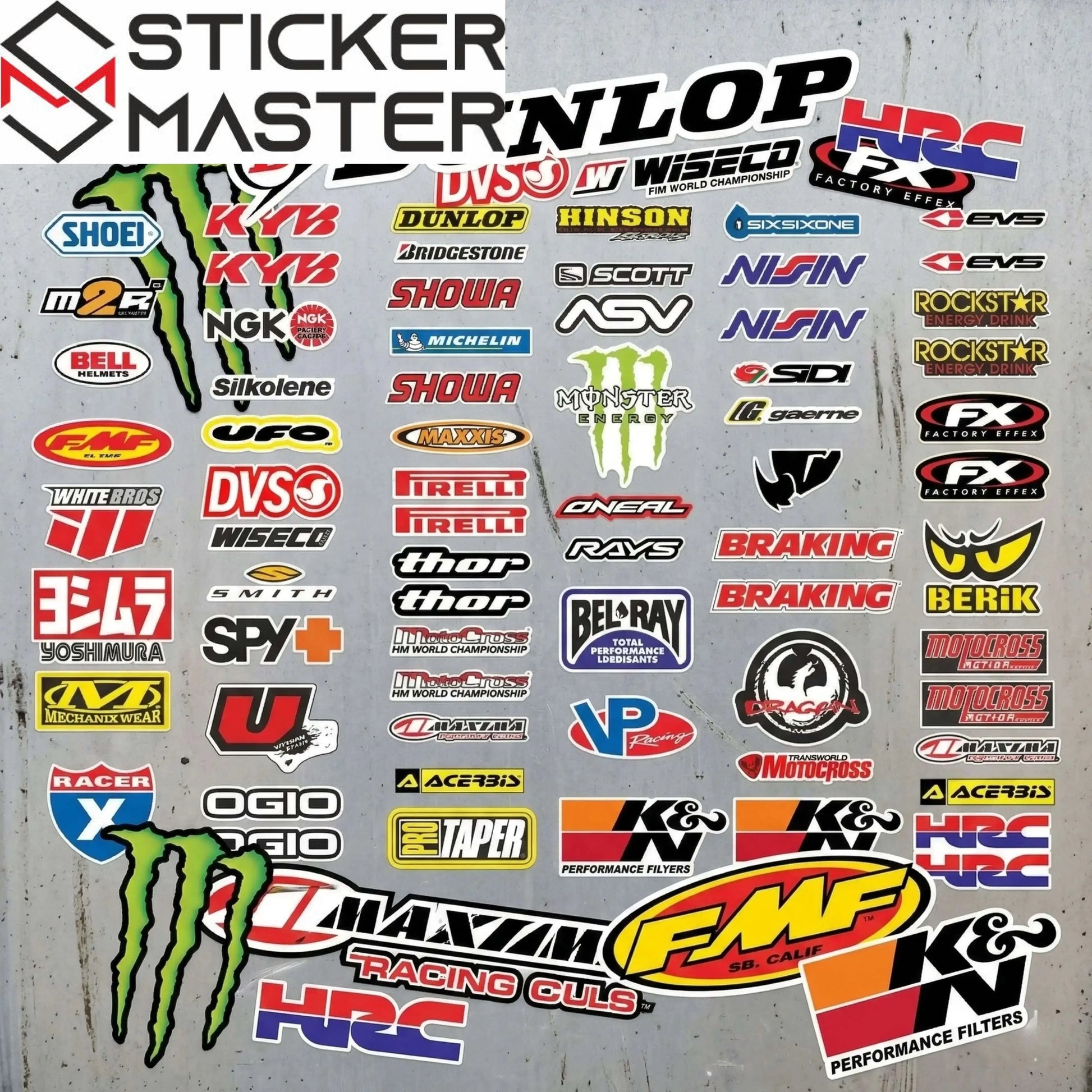 Motosiklet Sponsor Sticker Seti Yarış Markaları MotoGP | Sticker Master Sticker Master