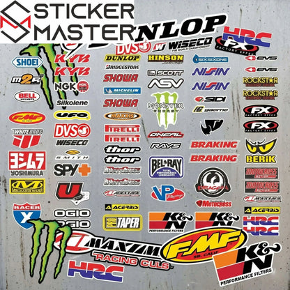 Motosiklet Sponsor Sticker Seti Yarış Markaları MotoGP | Sticker Master Sticker Master
