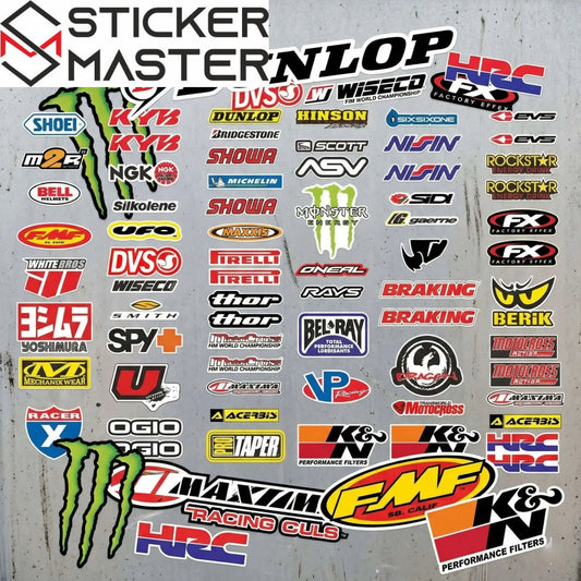 Motosiklet Sponsor Sticker Seti Yarış Markaları MotoGP | Sticker Master Sticker Master